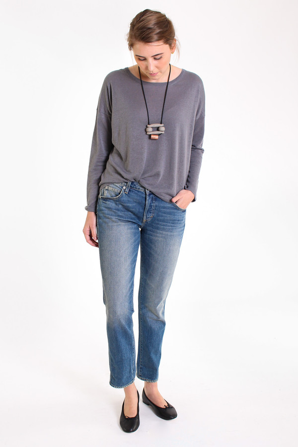 Evam Eva Pullover top in fog Evam Eva Pullover top in fog