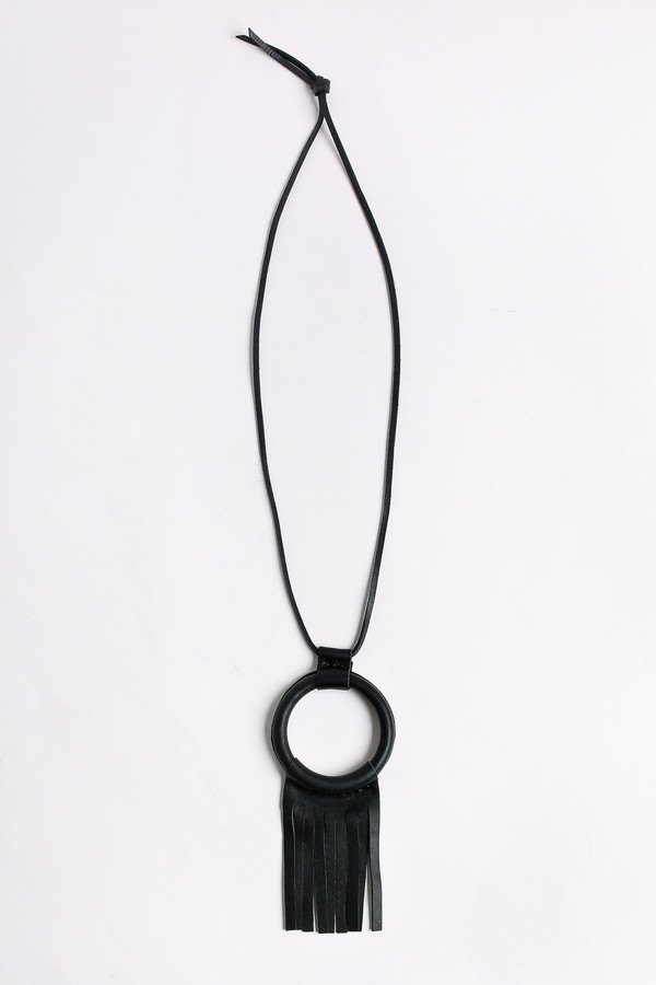 Crescioni Ritual necklace in black Crescioni Ritual necklace in black