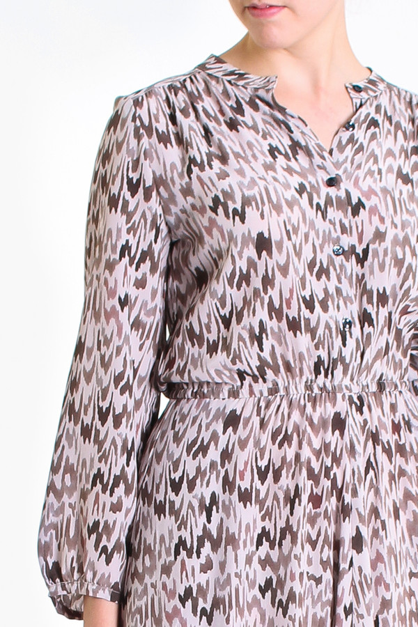 The Podolls Rowan printed dress in hazel The Podolls Rowan printed dress in hazel