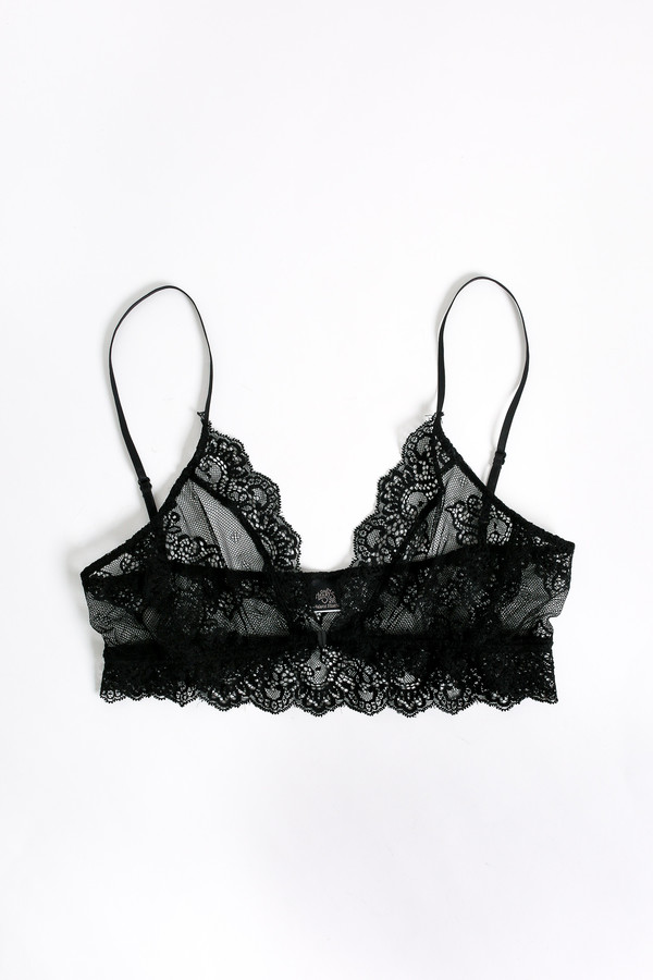 Only Hearts So fine lace bralette in black Only Hearts So fine lace bralette in black