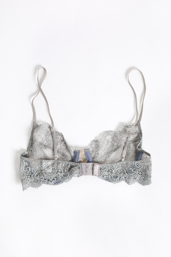 Only Hearts So fine lace underwire bra in heather grey Only Hearts So fine lace underwire bra in heather grey