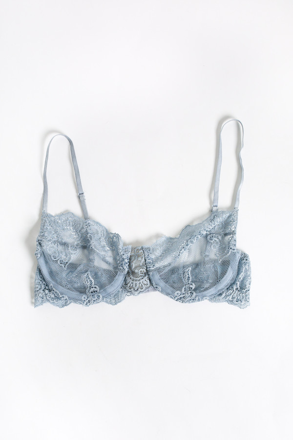 Only Hearts So fine lace underwire bra in silver blue Only Hearts So fine lace underwire bra in silver blue