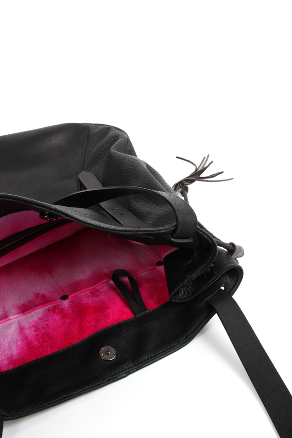 Map of Days Triangle tote in black Map of Days Triangle tote in black