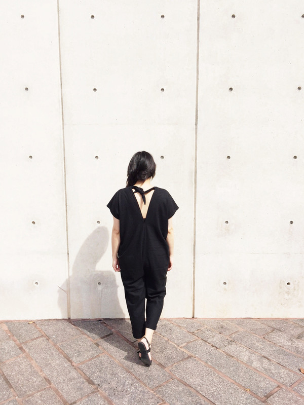 Miranda Bennett Everyday Jumpsuit, Black Silk Noil Miranda Bennett Everyday Jumpsuit, Black Silk Noil