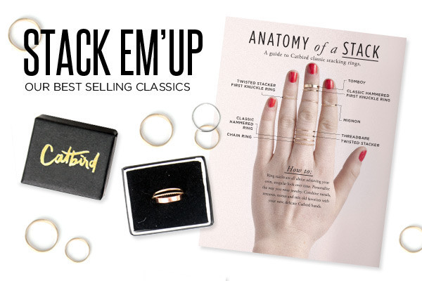 Catbird Heart Ring, 14K Yellow Gold Catbird Heart Ring, 14K Yellow Gold