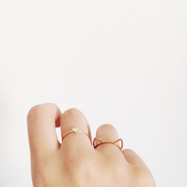 Catbird Heart Ring, Sterling Silver Catbird Heart Ring, Sterling Silver