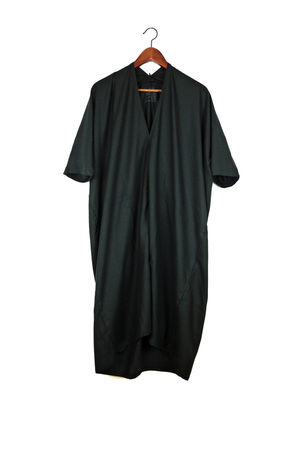 Miranda Bennett Muse Dress, Oversized, Black Silk Noil Miranda Bennett Muse Dress, Oversized, Black Silk Noil