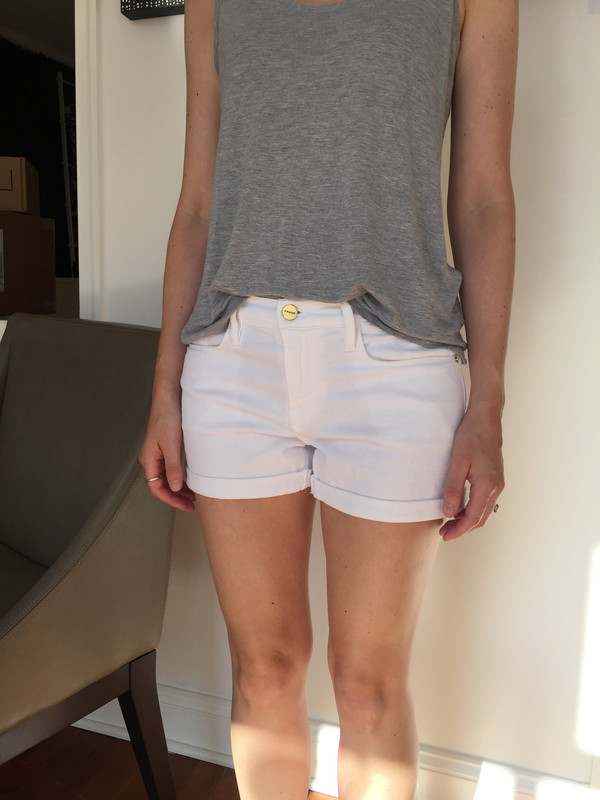 FRAME Denim Le Cut Off Cuffed Jean Shorts FRAME Denim Le Cut Off Cuffed Jean Shorts