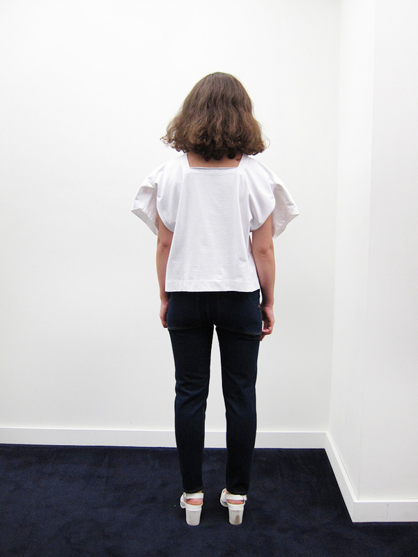 Nancy Stella Soto Jersey Tee Shirt, White Nancy Stella Soto Jersey Tee Shirt, White