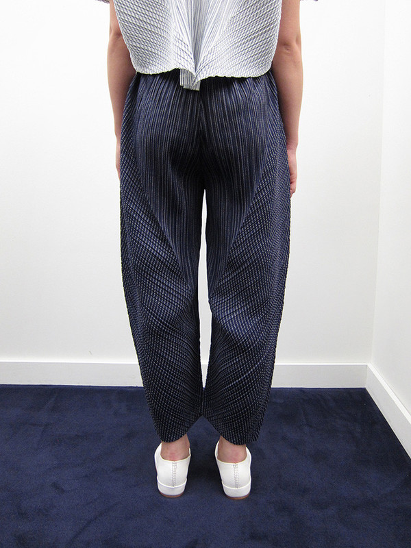 Issey Miyake Kasuri Stripe Pant - Navy Issey Miyake Kasuri Stripe Pant - Navy