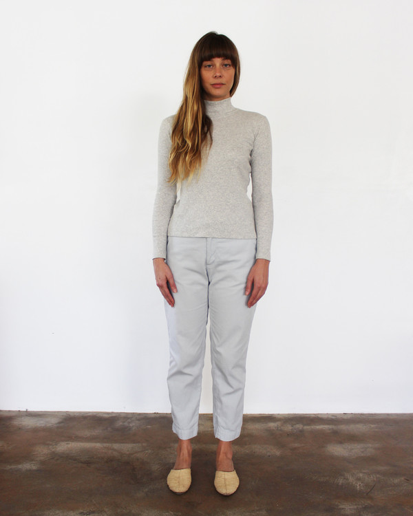 esby ALI RIB TURTLENECK - LT. GREY esby ALI RIB TURTLENECK - LT. GREY
