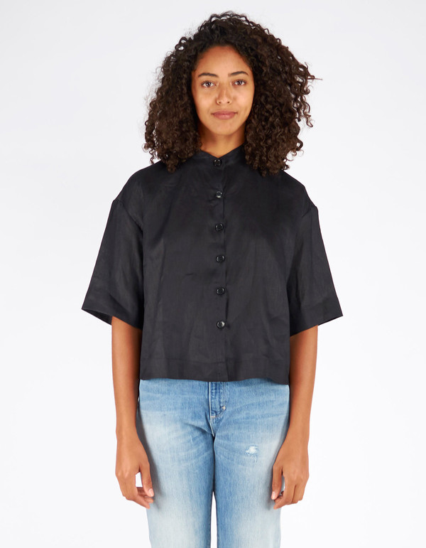 Ursa Minor Tilly Linen Blouse Black Ursa Minor Tilly Linen Blouse Black