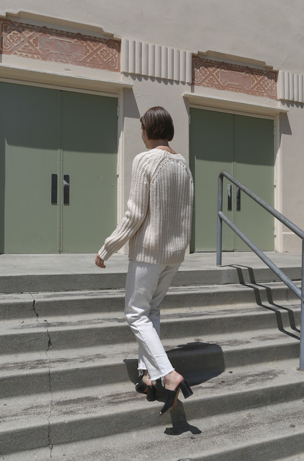 Objects Without Meaning Rib Sweater in Oat Objects Without Meaning Rib Sweater in Oat