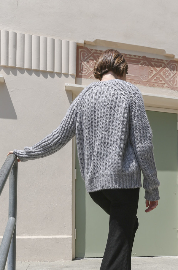 Objects Without Meaning Rib Sweater in Grey Objects Without Meaning Rib Sweater in Grey