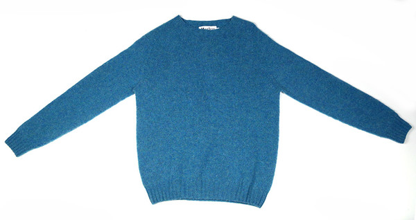 HARLEY OF SCOTLAND - CREWNECK SWEATER - AZURE HARLEY OF SCOTLAND - CREWNECK SWEATER - AZURE