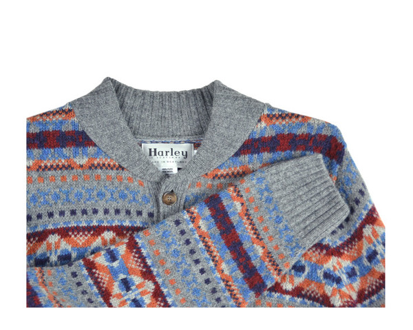 Harley of Scotland Jacquard Cardigan Harley of Scotland Jacquard Cardigan