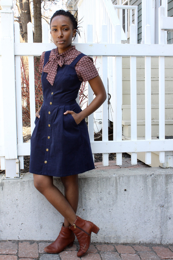 Birds of North America Brolga Dress (Navy) Birds of North America Brolga Dress (Navy)