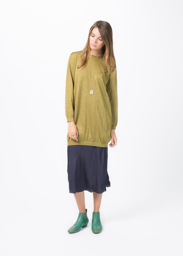 Sara Lanzi Knit Lurex Long Sleeve Pullover Sara Lanzi Knit Lurex Long Sleeve Pullover