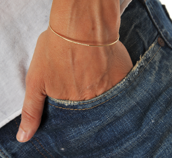 Yellow 14K Mini Axis Cuff by Gabriela Artigas Yellow 14K Mini Axis Cuff by Gabriela Artigas