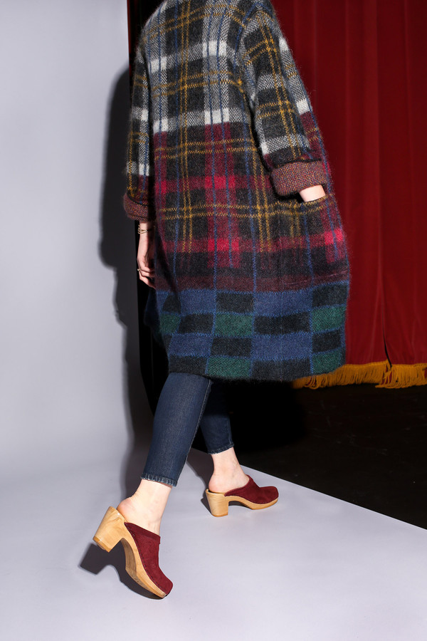 Suno Cardigan coat in plaid Suno Cardigan coat in plaid