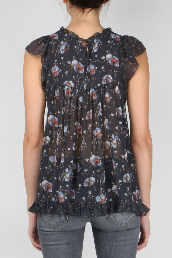 Ulla Johnson Clover Top in Blue Ulla Johnson Clover Top in Blue