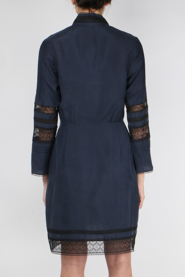 Derek Lam 10 Crosby L/S High Neck Dress Derek Lam 10 Crosby L/S High Neck Dress