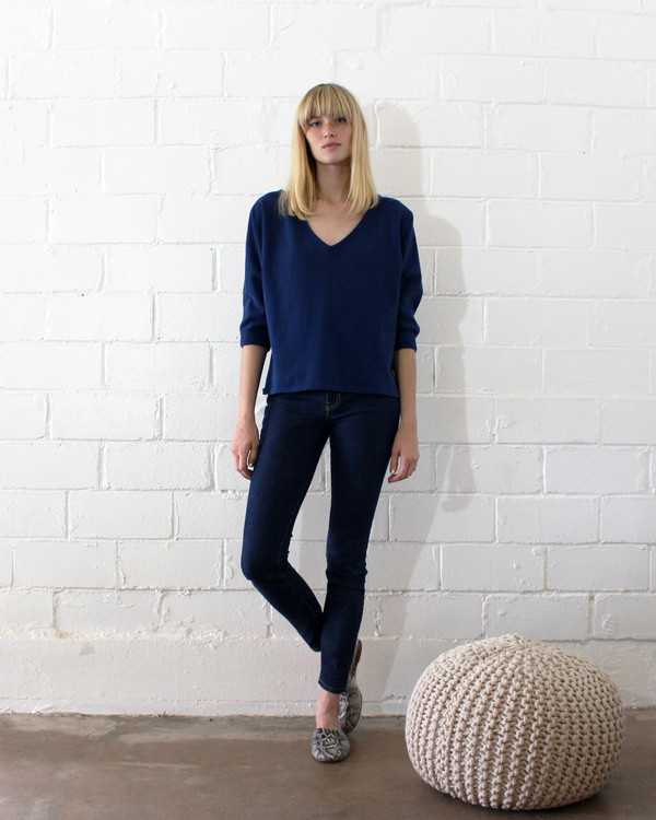 Esby SUNSET SWEATER KNIT - INDIGO Esby SUNSET SWEATER KNIT - INDIGO