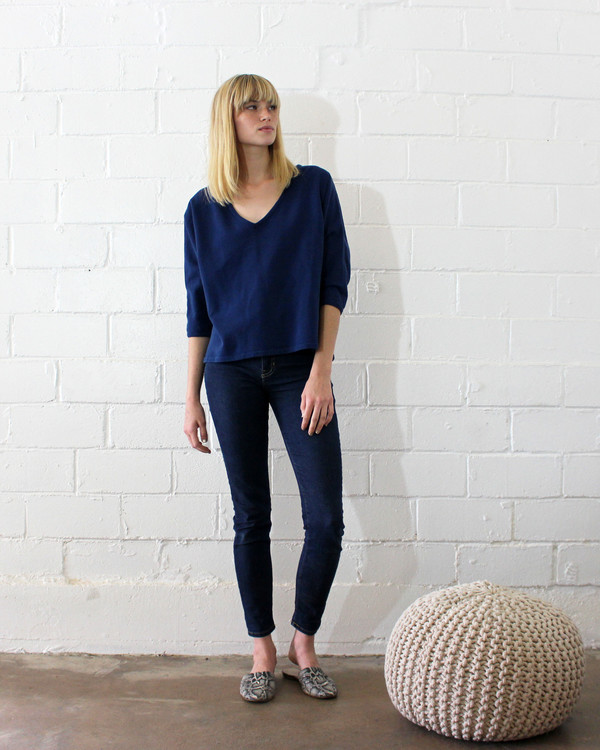 Esby SUNSET SWEATER KNIT - INDIGO Esby SUNSET SWEATER KNIT - INDIGO