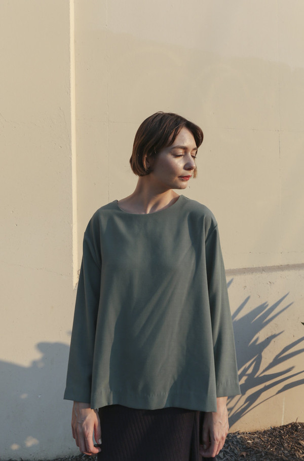 Town Clothes Nona Top in Sage Town Clothes Nona Top in Sage