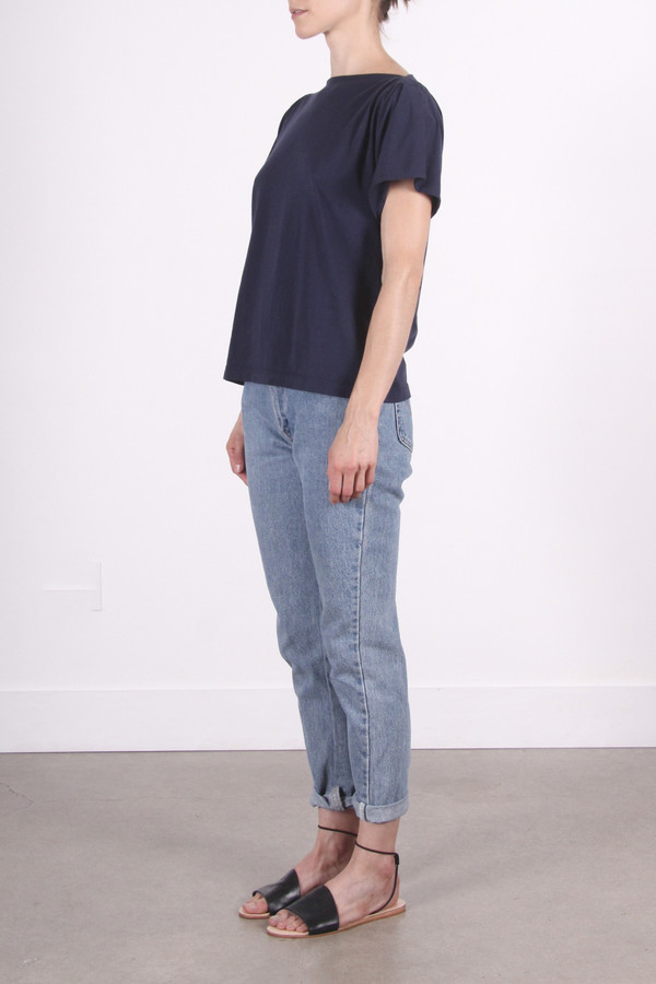 Calder Blake Ingrid Pleat Tee Calder Blake Ingrid Pleat Tee