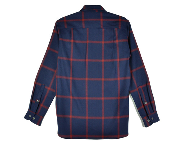 PENDLETON, THOMAS KAY - OLIVER SHIRT - NAVY / RED WINDOWPANE PENDLETON, THOMAS KAY - OLIVER SHIRT - NAVY / RED WINDOWPANE