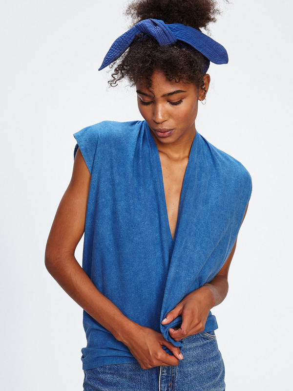 MIRANDA BENNETT EVERYDAY TOP / INDIGO SILK NOIL MIRANDA BENNETT EVERYDAY TOP / INDIGO SILK NOIL