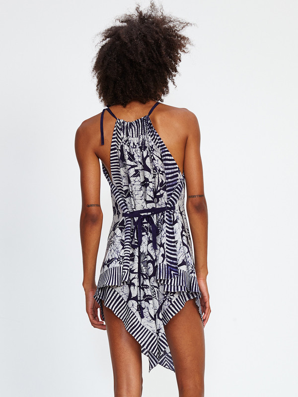 Harare SIENNA MINI DRESS / INDIGO BATIK Harare SIENNA MINI DRESS / INDIGO BATIK
