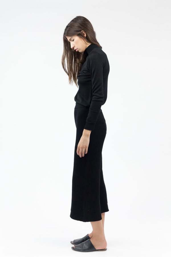 Objects without Meaning Sweater Rib Pant - Black Objects without Meaning Sweater Rib Pant - Black