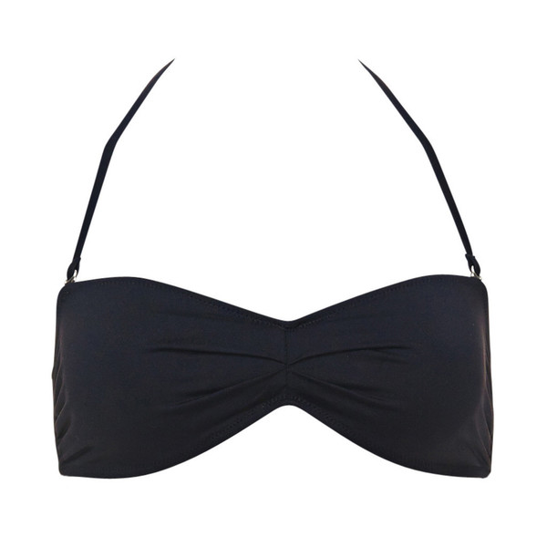 SOLID AND STRIPED - BIKINI TOP / BLACK SOLID AND STRIPED - BIKINI TOP / BLACK