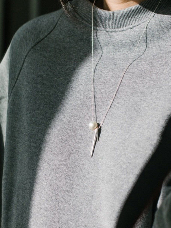 Tamlin Needle Needle Pearl Necklace Tamlin Needle Needle Pearl Necklace