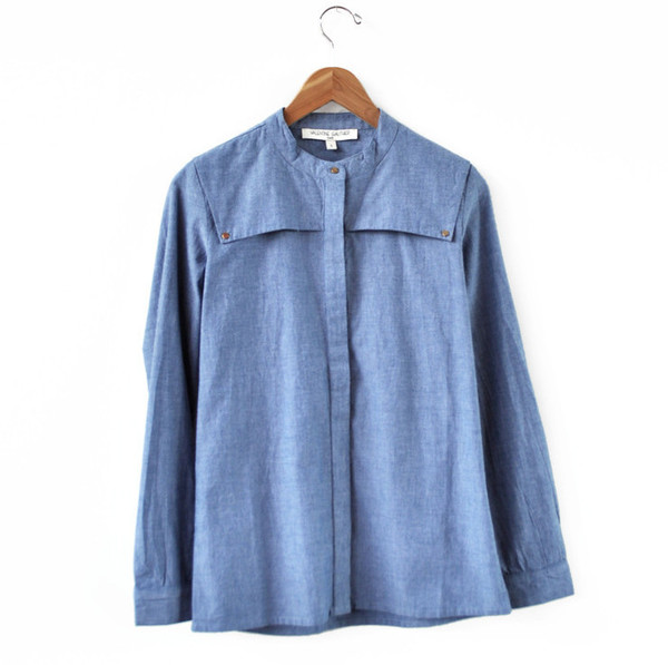 VALENTINE GAUTHIER - LONG SLEEVE BUTTON DOWN - CHAMBRAY VALENTINE GAUTHIER - LONG SLEEVE BUTTON DOWN - CHAMBRAY