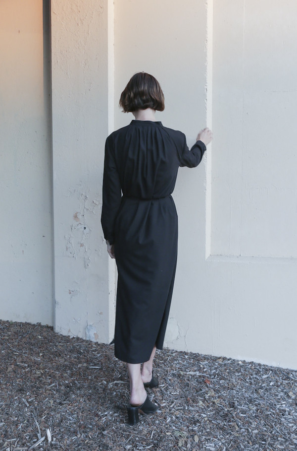 Wolcott : Takemoto Vashon Dress in Black Wolcott : Takemoto Vashon Dress in Black