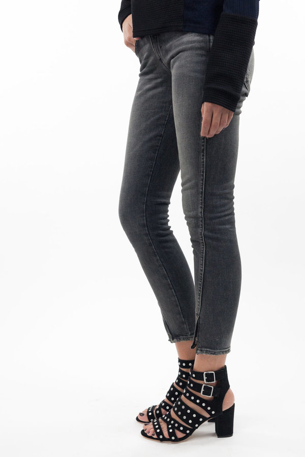 AMO,denim AMO Twist Zip - Smoke AMO,denim AMO Twist Zip - Smoke