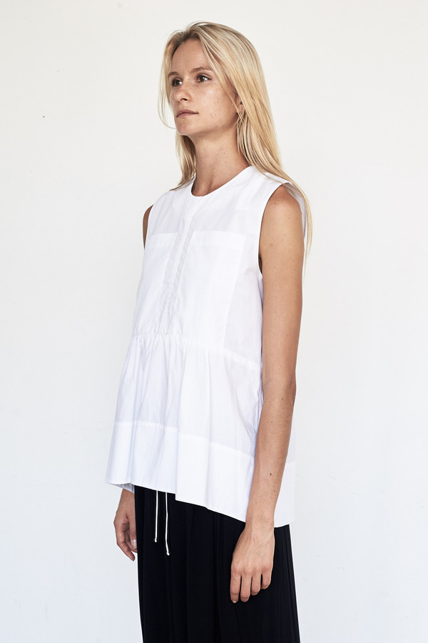 Fabiana Pigna Cotton Bessette Blouse - White Fabiana Pigna Cotton Bessette Blouse - White