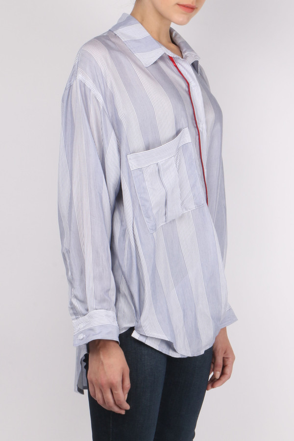 Smythe Twoforone Boyfriend Shirt Smythe Twoforone Boyfriend Shirt
