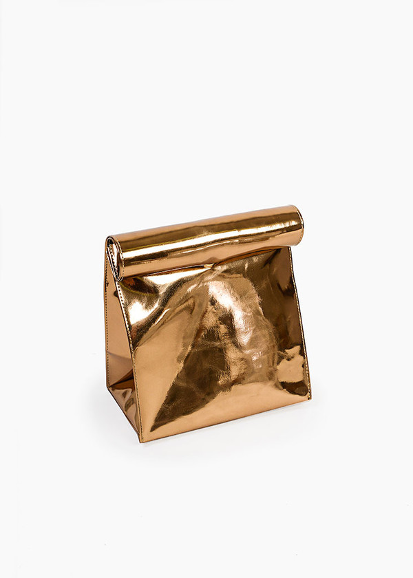 S M K - Copper Foldover Bag S M K - Copper Foldover Bag