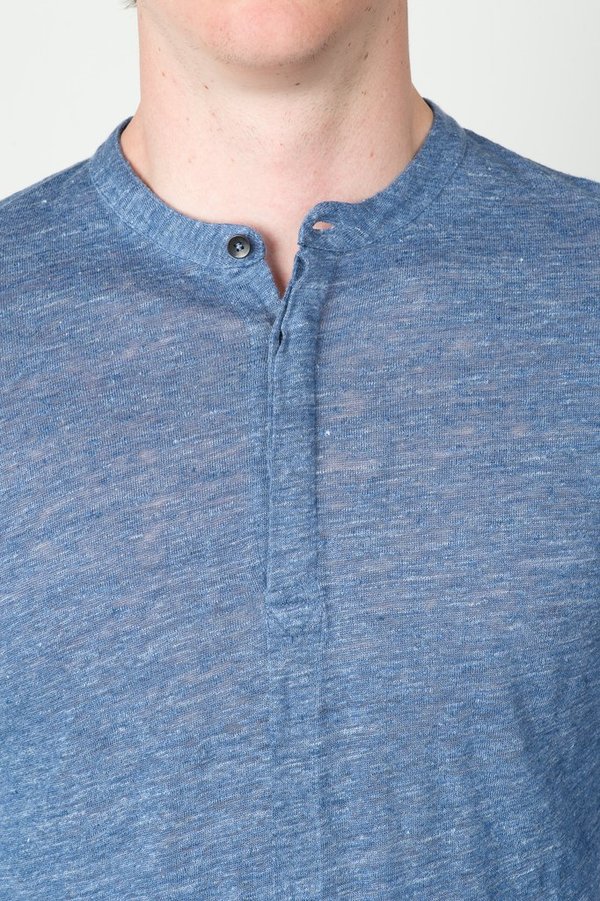 Men's Homecore - Linen Bob Henley Men's Homecore - Linen Bob Henley