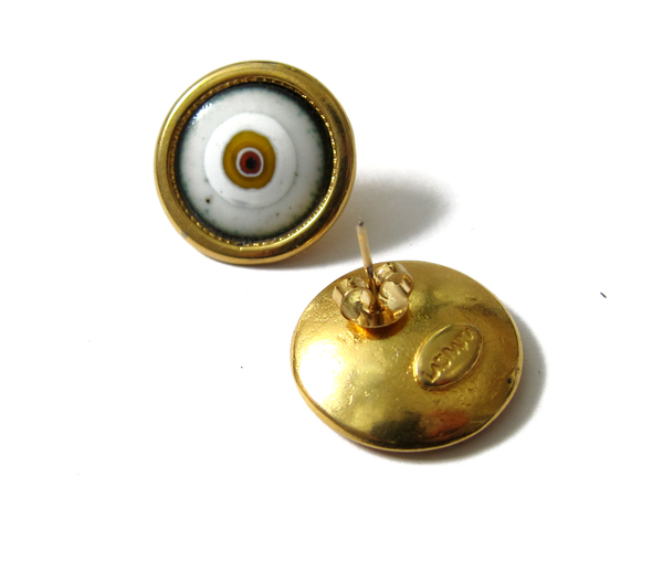 enamel eye earrings enamel eye earrings