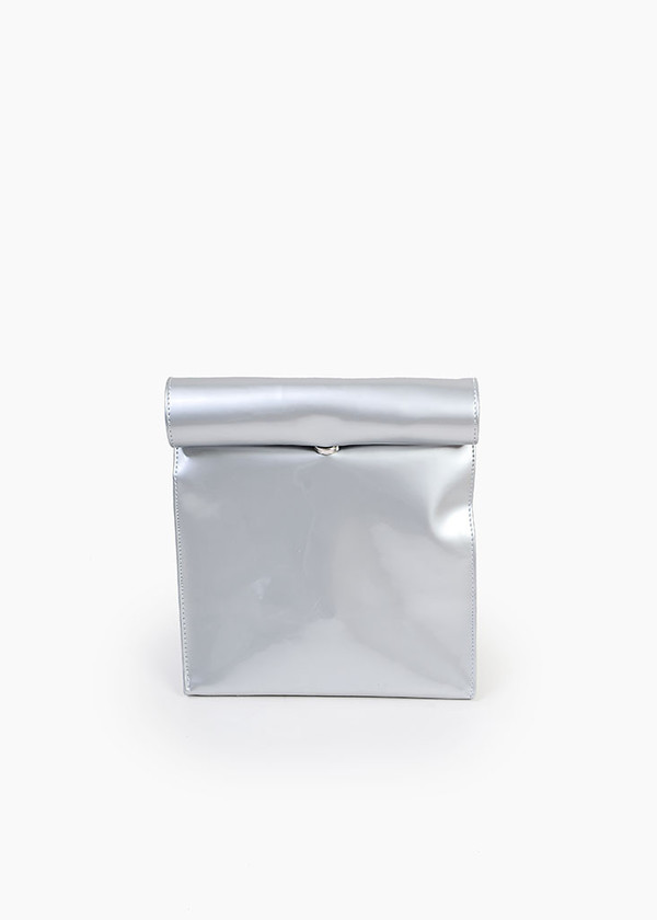 S M K - Grey Foldover Bag S M K - Grey Foldover Bag
