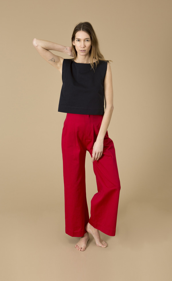 Ilana Kohn Kate Crop, Navy Ilana Kohn Kate Crop, Navy