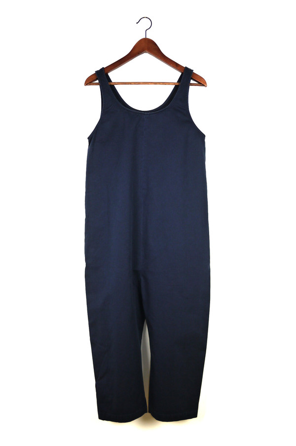 Ilana Kohn Gary Jumpsuit, Navy, Cotton Washed Twill Ilana Kohn Gary Jumpsuit, Navy, Cotton Washed Twill