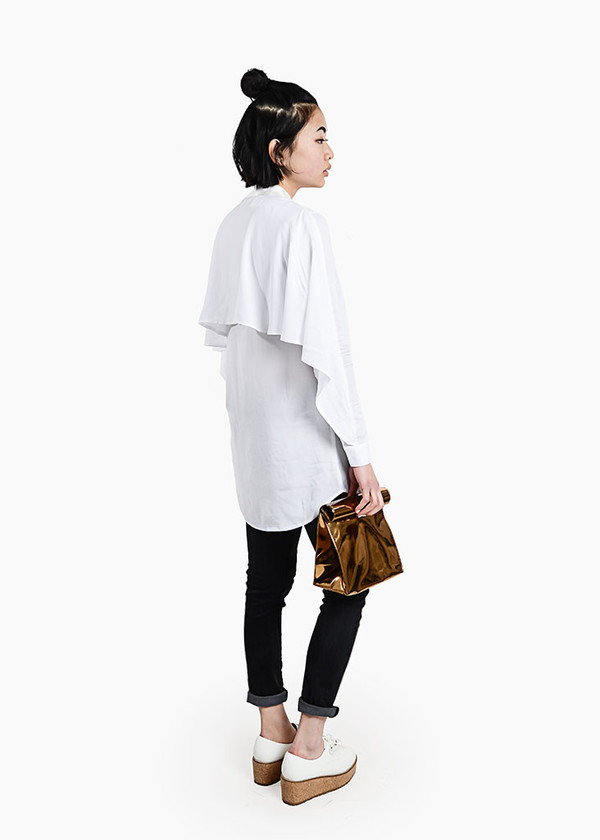 S M K White U-Back Shirt S M K White U-Back Shirt