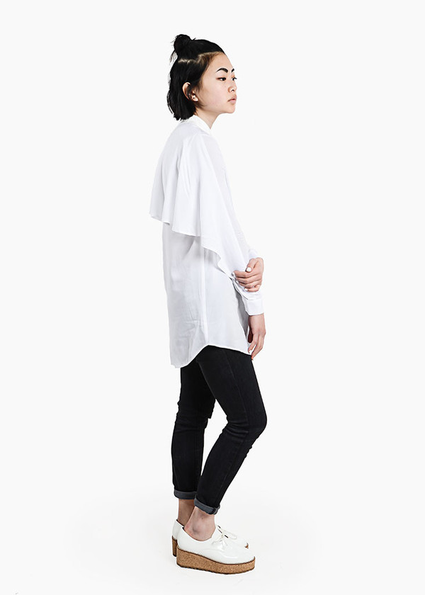 S M K White U-Back Shirt S M K White U-Back Shirt