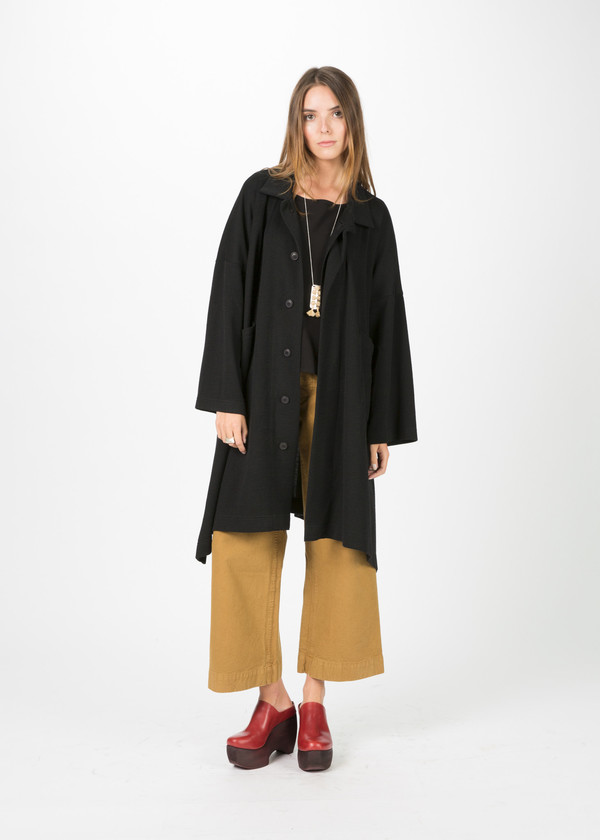 Nocturne #22 Draped Knit Wool Coat Nocturne #22 Draped Knit Wool Coat